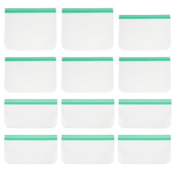 

storage bags 12pcs refrigerator translucent fresh-keeping pouches