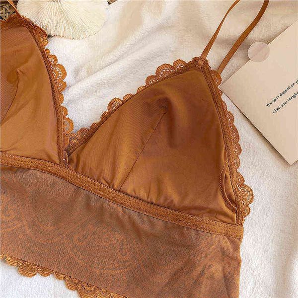 Nxy Sexy SetFrench Bralette Полный кружевной шелковые женщины Push Up Wireless Thin Pad Cup Bras Top Plus Размер нижнего белья 3/4 чашки горячая 1128