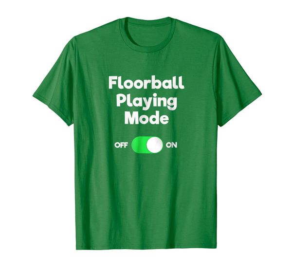 

floorball t-shirt - funny floorball playing mode, White;black