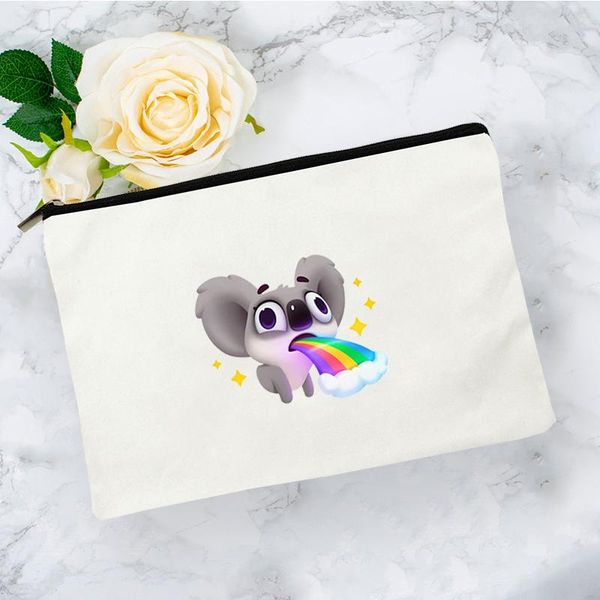 

cosmetic bags & cases cartoon bag for makeup pouch mini women's travel handbags storage make up woman kawaii organizer