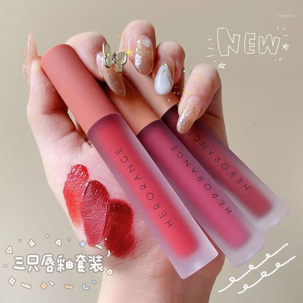 

pcs lip gloss set water-proof velvet matte glaze long lasting sweat-proof easy to color liquid lipsticks cosmetics make up1