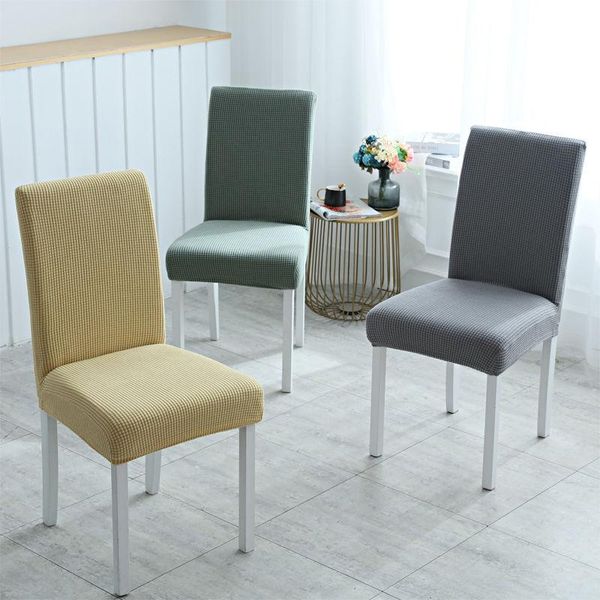 

1/2/4/6pcs dining chair cover jacquard spandex slipcover protector case stretch for kitchen seat el banquet elastic covers