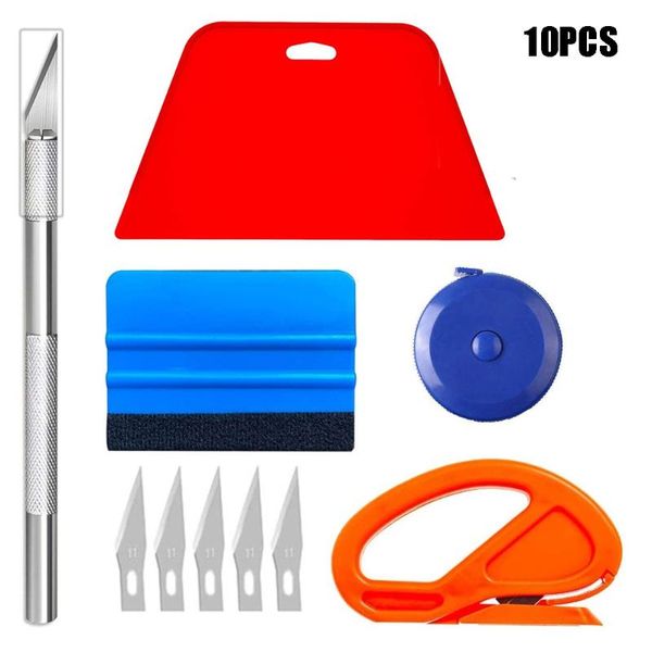 

professional hand tool sets 10pcs wallpaper smoothing kit film window tinting tools vinyl wrap precut/auto tint
