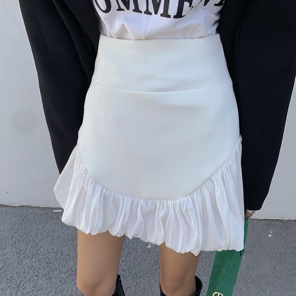 

skirts ball gown black skirt for women high waist casual minimalist mini skirts female fashion clothing 2021 summer