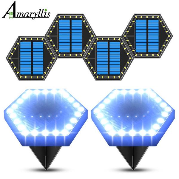 

solar lamps decor light diy wall lamp 24led garden lawn waterproof lighting underground landscape lights for pathway stair