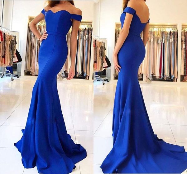 

2021 off the shoulder mermaid bridesmaid dresses plus size satin long maid of honor gowns wedding guest party dress al2950, White;pink