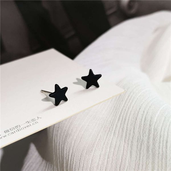 

small star earrings temperament simple girl