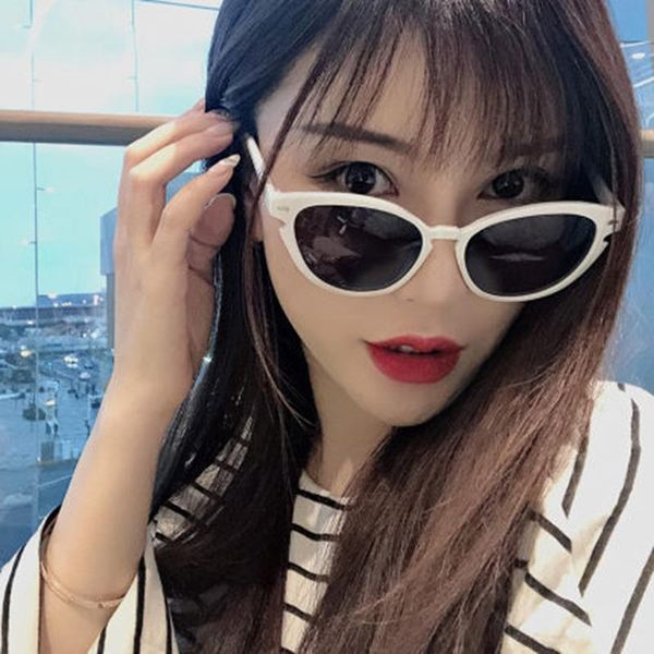 

fashion cat eye sunglasses for women vintage decorative driving men shade glasses classic brand designer eyewear gafas de sol, White;black