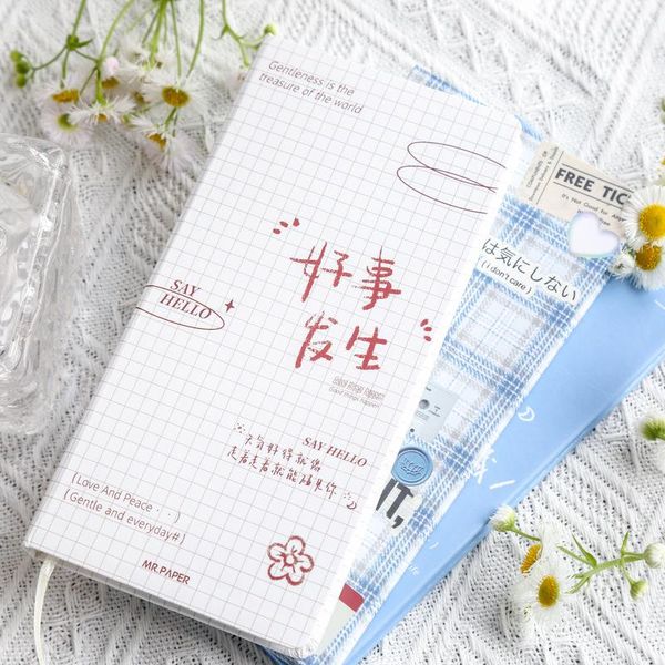 

notepads yisuremia arrival 80 sheets kawaii weekly planner notebook grid schedule journal agenda organizer school office stationery, Purple;pink
