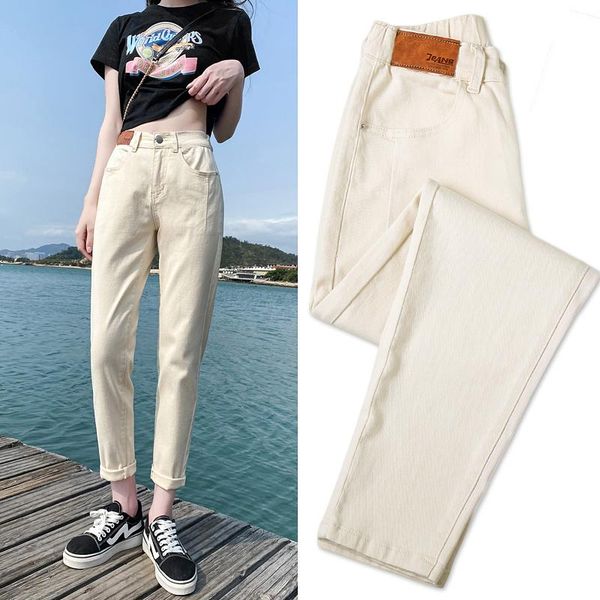 

women's jeans apricot for women boyfriend trousers denim pants mujer streetwear, Blue