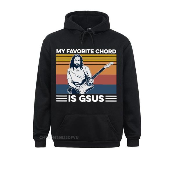 

men's hoodies & sweatshirts my favorite chord is gsus jesus gitarre spielen vintage guitar men slim camisas hombre sweahoodies hoodie f, Black