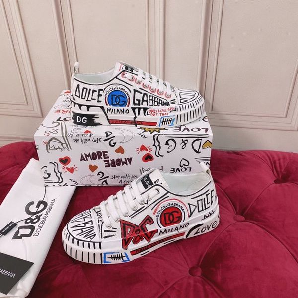 

designer shoes white leather calfskin sneakers technical knit women platform sneaker blue grey designers trainers size35-45, Black;red