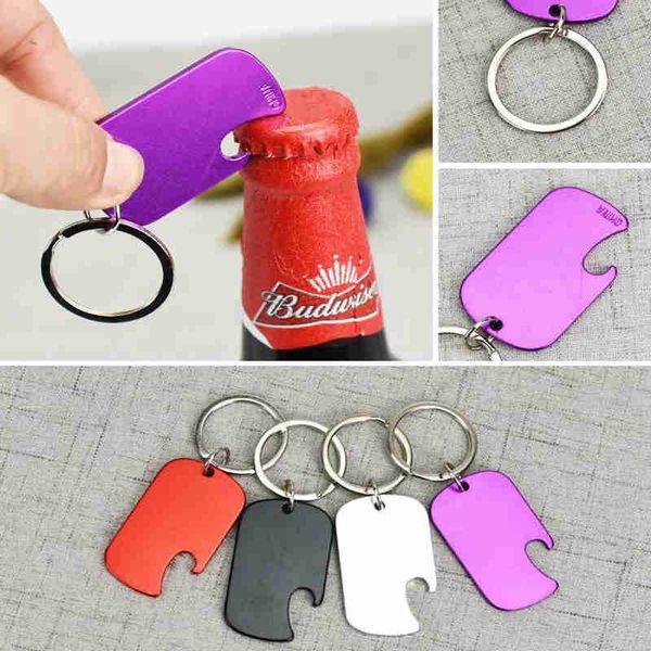 300pcs Dog Tag Opener in lega di alluminio militare Pet Dog ID Card Tag con apri portatile piccolo apribottiglie di birra