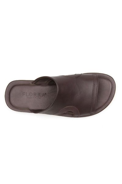 

slippers florra genuine leather male 203120, Black