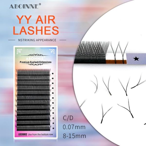 

abonnie d curl y-shaped premade fans eyelash extensions for salon individual yy lashes tray false eyelashes