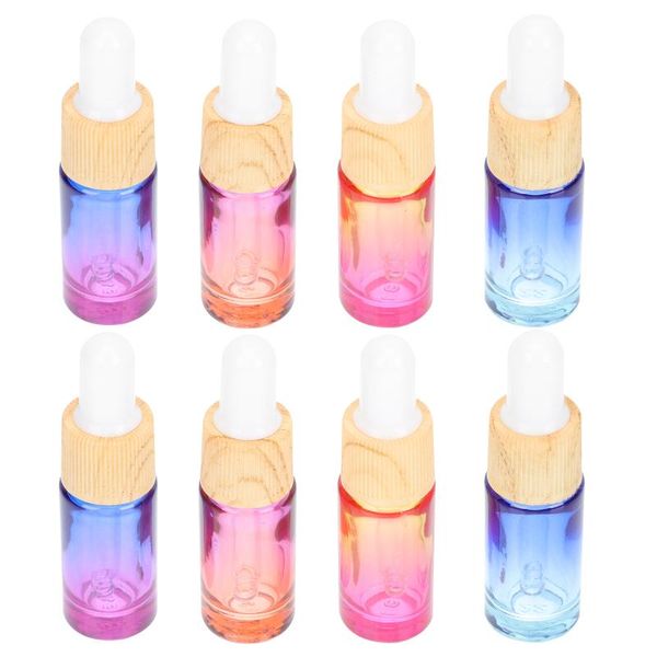 

storage bottles & jars 8pcs gradient color design glass cosmetic sub