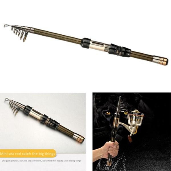 

carbon fiber fishing rod portable spinning pole travel sea boat rock rods