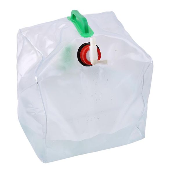 

water bottles white outdoor folding bag plastic pvc camping portable kettle climbing sports bottle 20l large capacity
