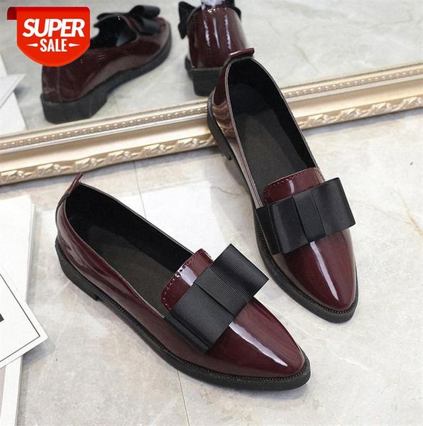

single shoes women's flat bow-knot pointed 40-41 #v86m, Black