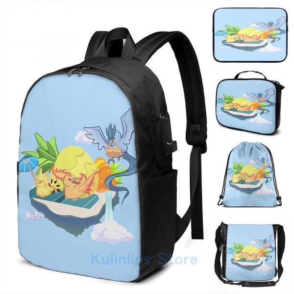 

backpack funny graphic print team friendship [version 2] usb charge men school bags women bag travel laptop