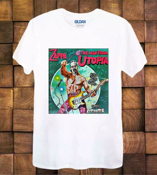 

frank zappa the man from ua t shirt ladies men's tee top, White;black