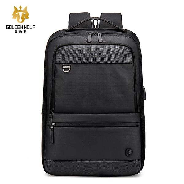 

backpack goloen wolf casual backpacks waterproof large capacity usb charging lapfor women 2021 expandable anti-theft