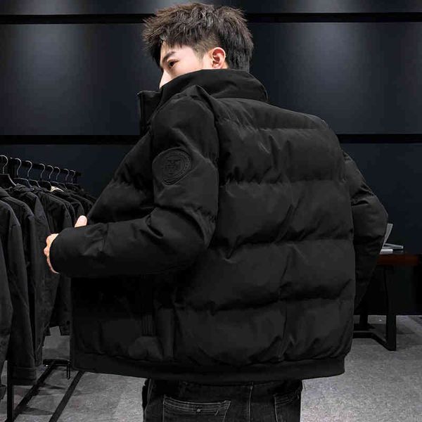 

tooling men's winter coat korean trend thickened ruffian handsome short warm down cotton padded et men, Black
