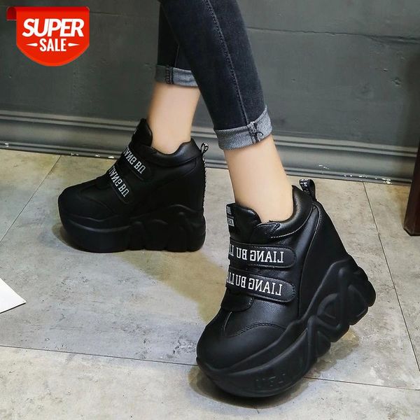 

platform women shoes 2020 height increasing canvas wedges heels sneakers casual chaussure femme #g445