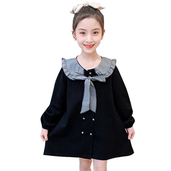 

dress for girls patchwork dresses girl bow children casual style costumes 6 8 10 12 14 210528, Red;yellow