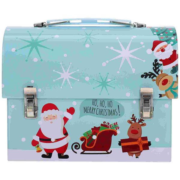 

gift wrap 1pc multi-purpose xmas packing box tinplate storage candy case