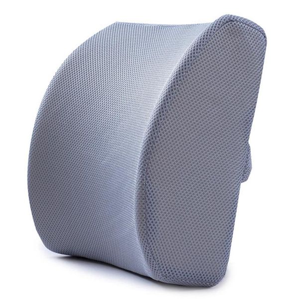 

cushion/decorative pillow pure color memory foam waist cushion office chair mesh breathable slow rebound for