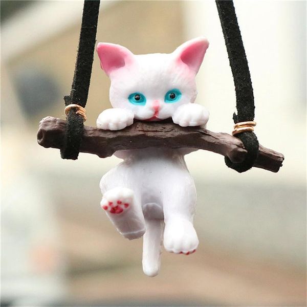 

car ornaments creative cute branch cat rearview mirror pendant interior accessories decoration supplies decorations