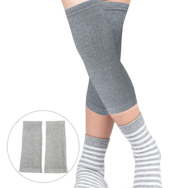 

elbow & knee pads 2pcs protector brace wrap warmer pain relief, Black;gray
