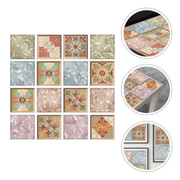 

wall stickers 16 pcs self-adhesive tile decorative sticker decal