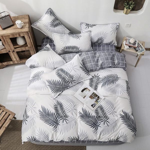 

bedding sets home textile set plant flowers duvet cover geometric brief flat sheet pillowcase for kids