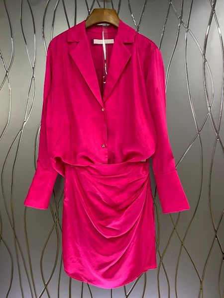 

women's two piece pants 2021 pink dress shirt skirt suit cotton, White