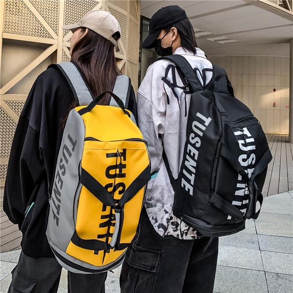 

backpack large-capacity school bag ins fashion brand korean high and college student travel fitness