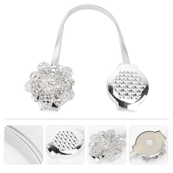

curtain & drapes 1pc magnetic buckle rhinestone decorative holders for bedroom