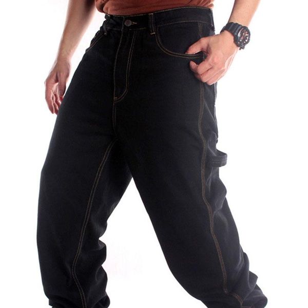 

men's jeans west street dance skateboard pants loose hip hop, Blue