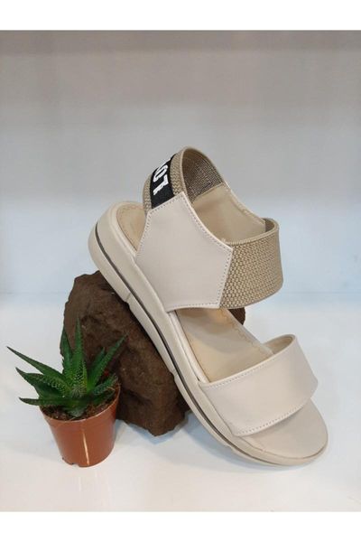 

sandals women's leather flat, Black