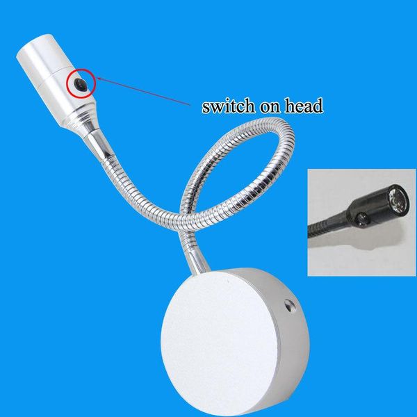 

wall lamps ac85-265v 1w bedside flexible pipe led reading lamp in bedroom