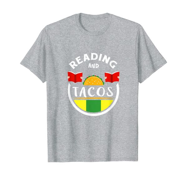 

Funny Reading and Tacos Librarian English Teacher Book Gift T-Shirt, Mainly pictures