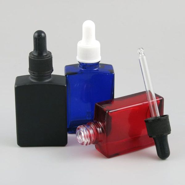 

storage bottles & jars 10 x 30ml essential oil travel portable colorful glass with black white dropper for liquid reagent pipette bottle con