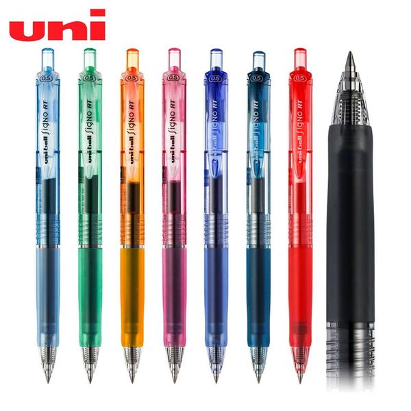 

gel pens 8 pcs uni-ball pen umn-105 signo rt 0.5mm umn-138 0.38mm press the color to write smoothly student writing