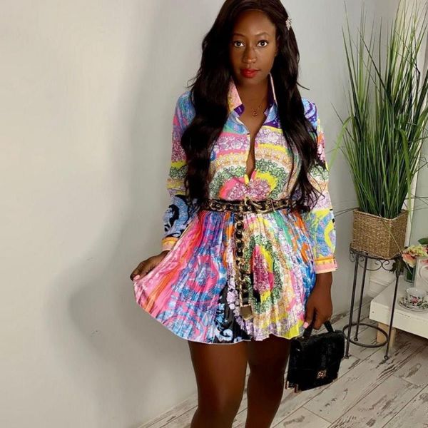 

women's tracksuits 2021 spring summer fashion matching sets women 2 piece outfits long sleeve blouse shirt and skirt set, Gray