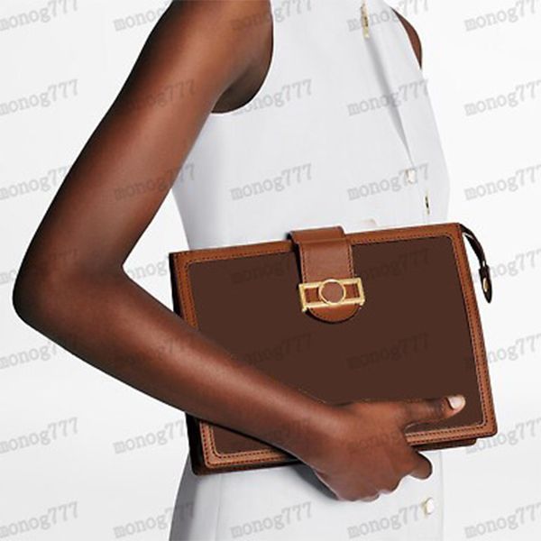

portable pochette crossbody clutch solds genuine leather handbags bags fashion purses wallet dauphine bag simple qdens