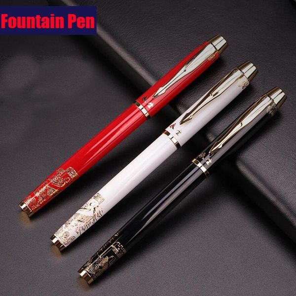 

fountain pens ink pen office executive fast writing gift dragon engraving