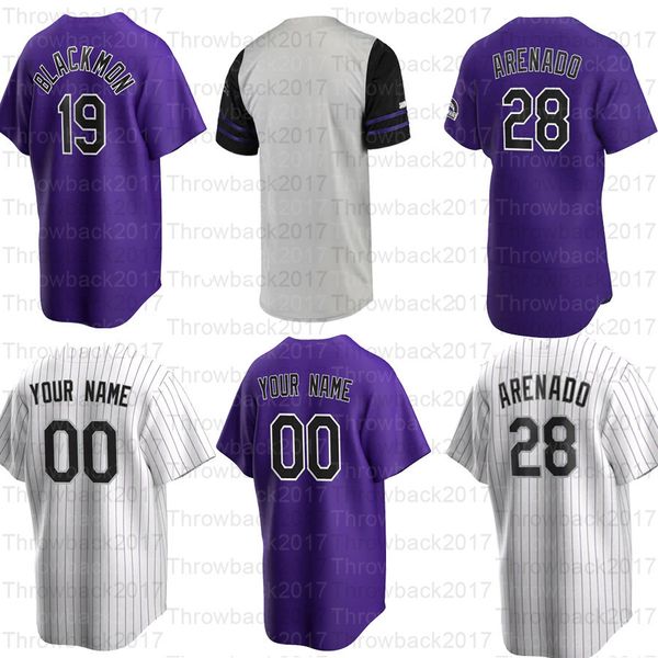 Baseball-Trikots Trevor Story Charlie Blackmon Sam Hilliard Todd Helton Larry Walker C. J. Cron Yonathan Daza Tapia Jon Gray Arenado Diaz Nunez