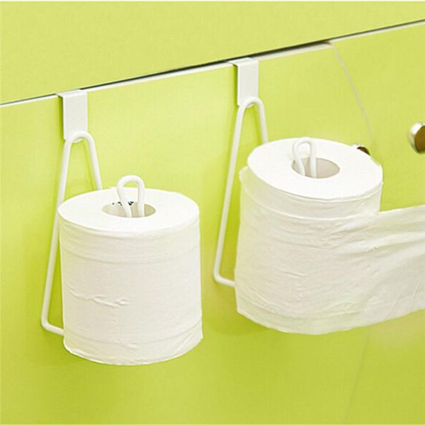 

hooks & rails stainless steel tissue holder hanging bathroom toilet roll towel shelf rack kitchen cabinet door hook