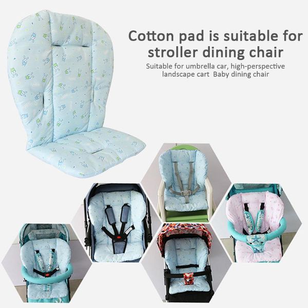 

baby stroller cushion mat cotton mini printed safe chair pure dining chairs pad thick car seat sensible parts & accessories